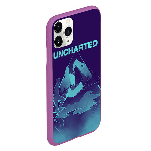 Чехол iPhone 11 Pro матовый Uncharted Арт / 3D-Фиолетовый – фото 2