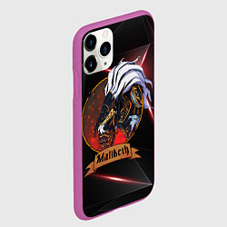 Чехол iPhone 11 Pro матовый Elden ring maliketh, цвет: 3D-фиолетовый — фото 2