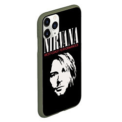 Чехол iPhone 11 Pro матовый NIRVANA Kurt Cobain, цвет: 3D-темно-зеленый — фото 2