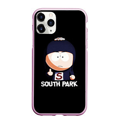 Чехол iPhone 11 Pro матовый South Park - мультфильм Южный парк, цвет: 3D-розовый