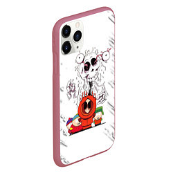 Чехол iPhone 11 Pro матовый Южный парк - персонажи мультфильма South Park, цвет: 3D-малиновый — фото 2