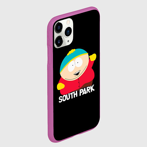 Чехол iPhone 11 Pro матовый Южный парк - Эрик Eric / 3D-Фиолетовый – фото 2