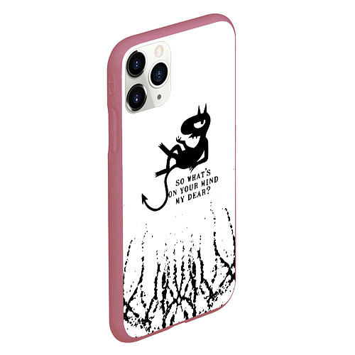 Чехол iPhone 11 Pro матовый DISENCHANTMENT LUCI / 3D-Малиновый – фото 2