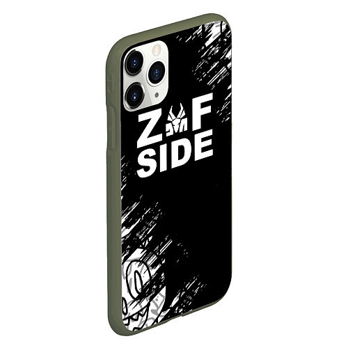 Чехол iPhone 11 Pro матовый Die antwoord / 3D-Темно-зеленый – фото 2