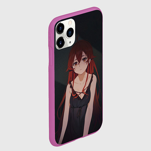 Чехол iPhone 11 Pro матовый Красотка Эрис / 3D-Фиолетовый – фото 2