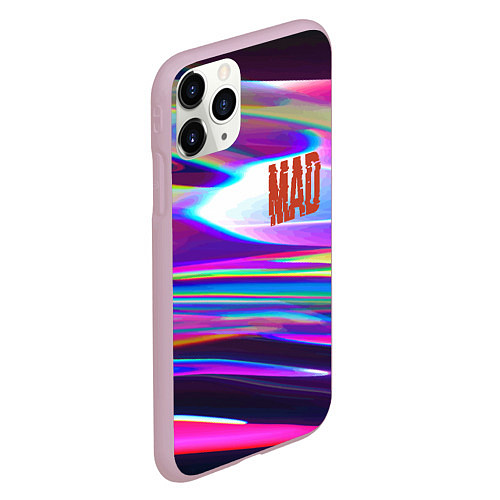 Чехол iPhone 11 Pro матовый Neon pattern Mad / 3D-Розовый – фото 2