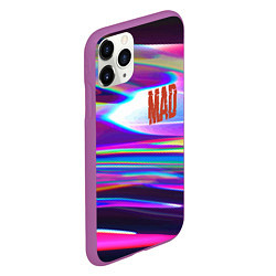 Чехол iPhone 11 Pro матовый Neon pattern Mad, цвет: 3D-фиолетовый — фото 2