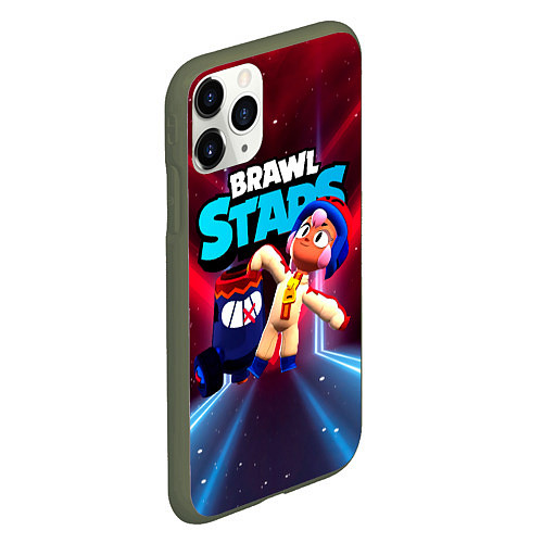 Чехол iPhone 11 Pro матовый Бонни Bonny BrawlStars / 3D-Темно-зеленый – фото 2