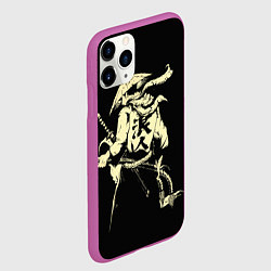 Чехол iPhone 11 Pro матовый Ниндзя-воин, цвет: 3D-фиолетовый — фото 2