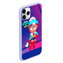 Чехол iPhone 11 Pro матовый BRAWLSTARS JANET ДЖАНЕТ, цвет: 3D-светло-сиреневый — фото 2