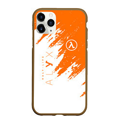 Чехол iPhone 11 Pro матовый Half-life texture