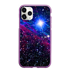 Чехол iPhone 11 Pro матовый Открытый космос Star Neon