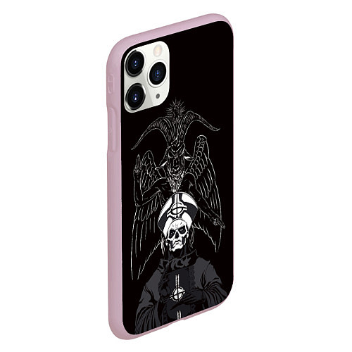 Чехол iPhone 11 Pro матовый Ghost Papa Emeritus / 3D-Розовый – фото 2