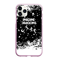 Чехол iPhone 11 Pro матовый Imagine dragons rock, цвет: 3D-розовый