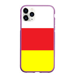 Чехол iPhone 11 Pro матовый СЕВЕРНАЯ ОСЕТИЯ РЕСПУБЛИКА, цвет: 3D-фиолетовый