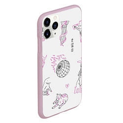 Чехол iPhone 11 Pro матовый Эго, цвет: 3D-розовый — фото 2