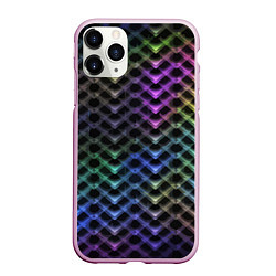 Чехол iPhone 11 Pro матовый Color vanguard pattern 2025 Neon, цвет: 3D-розовый