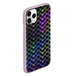 Чехол iPhone 11 Pro матовый Color vanguard pattern 2025 Neon, цвет: 3D-розовый — фото 2