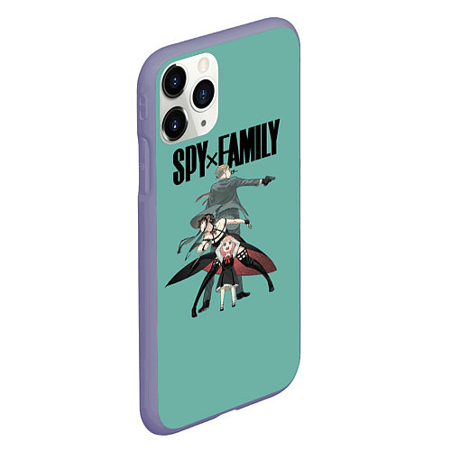 Чехол iPhone 11 Pro матовый Spy x Family / 3D-Серый – фото 2