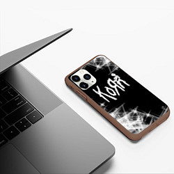 Чехол iPhone 11 Pro матовый Korn КоРн, цвет: 3D-коричневый — фото 2