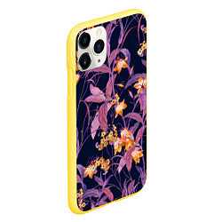 Чехол iPhone 11 Pro матовый Цветы Колокольчики, цвет: 3D-желтый — фото 2