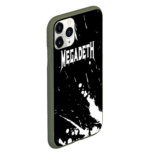 Чехол iPhone 11 Pro матовый Megadeth / 3D-Темно-зеленый – фото 2