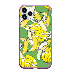 Чехол iPhone 11 Pro матовый Banana pattern Summer Food