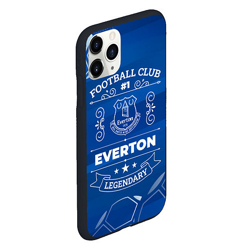 Чехол iPhone 11 Pro матовый Everton / 3D-Черный – фото 2