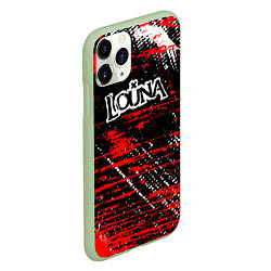 Чехол iPhone 11 Pro матовый Louna краски, цвет: 3D-салатовый — фото 2
