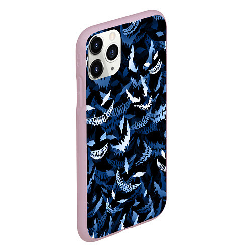 Чехол iPhone 11 Pro матовый Drain monsters / 3D-Розовый – фото 2