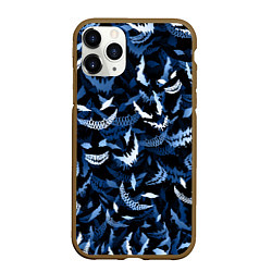 Чехол iPhone 11 Pro матовый Drain monsters, цвет: 3D-коричневый