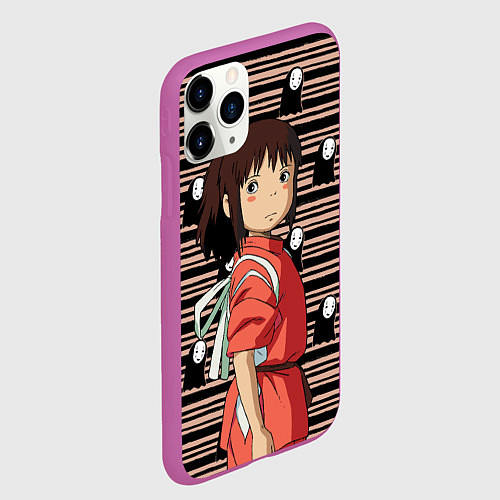 Чехол iPhone 11 Pro матовый Sen to Chihiro / 3D-Фиолетовый – фото 2