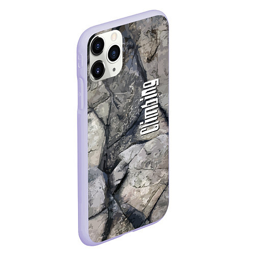 Чехол iPhone 11 Pro матовый Climbing Extreme / 3D-Светло-сиреневый – фото 2