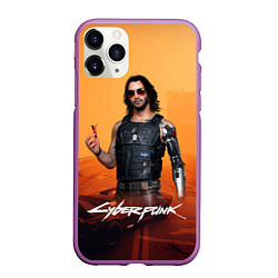 Чехол iPhone 11 Pro матовый Vi cyberpunk 2077