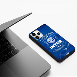 Чехол iPhone 11 Pro матовый Inter FC 1, цвет: 3D-черный — фото 2