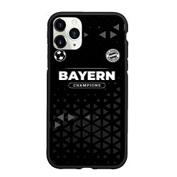 Чехол iPhone 11 Pro матовый Bayern Форма Чемпионов, цвет: 3D-черный