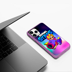 Чехол iPhone 11 Pro матовый Бонни Bonnie Empress Brawl Stars, цвет: 3D-фиолетовый — фото 2