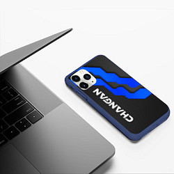 Чехол iPhone 11 Pro матовый ЧАНГАН - CHANGAN БРОНЯ СИНЯЯ, цвет: 3D-тёмно-синий — фото 2