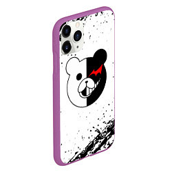 Чехол iPhone 11 Pro матовый Monokuma монокума, цвет: 3D-фиолетовый — фото 2