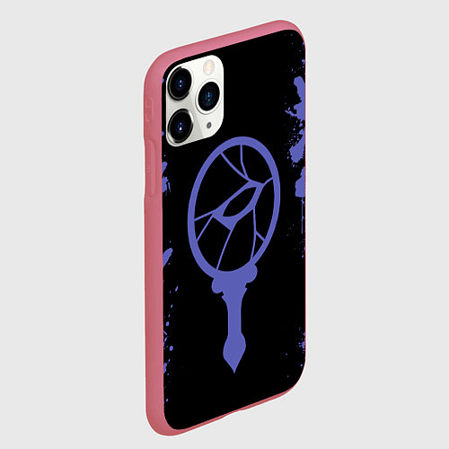Чехол iPhone 11 Pro матовый Малкавиан The Masquerade Bloodhunt / 3D-Малиновый – фото 2