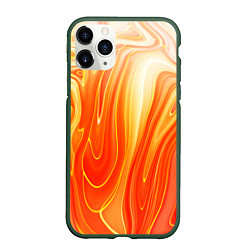 Чехол iPhone 11 Pro матовый Карамельная нуга Гранж, цвет: 3D-темно-зеленый