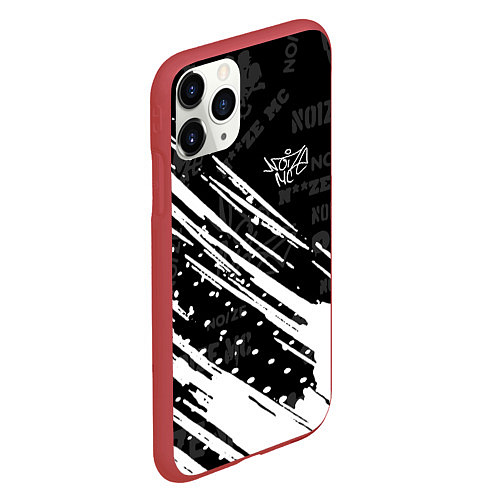 Чехол iPhone 11 Pro матовый Нойз мс / 3D-Красный – фото 2