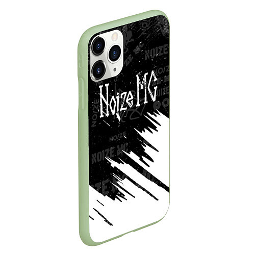 Чехол iPhone 11 Pro матовый Noize mc нойз мс / 3D-Салатовый – фото 2