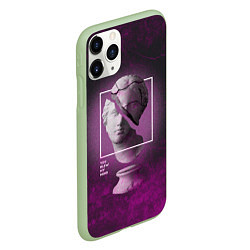 Чехол iPhone 11 Pro матовый Vaporwave Statue You Blew My Mind, цвет: 3D-салатовый — фото 2