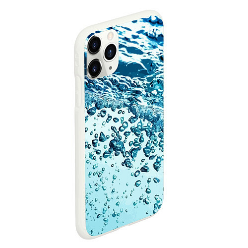 Чехол iPhone 11 Pro матовый Wave Pacific ocean / 3D-Белый – фото 2