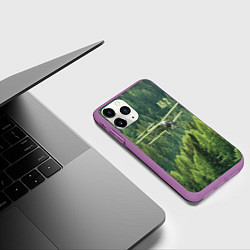 Чехол iPhone 11 Pro матовый Военный самолет Ан-2, цвет: 3D-фиолетовый — фото 2