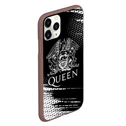 Чехол iPhone 11 Pro матовый Queen герб квин, цвет: 3D-коричневый — фото 2