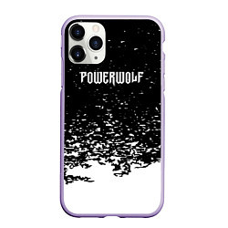 Чехол iPhone 11 Pro матовый Powerwolf: белые брызги