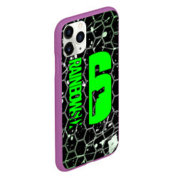 Чехол iPhone 11 Pro матовый RAINBOW SIX SIEGE СОТЫ: БРЫЗГИ, цвет: 3D-фиолетовый — фото 2