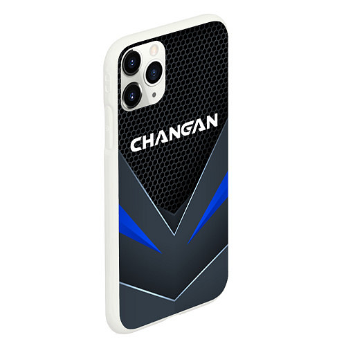 Чехол iPhone 11 Pro матовый CHANGAN - TECHNOLOGY ARMOR / 3D-Белый – фото 2